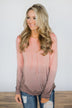 Pink Ombre Hoodie