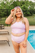 Soul Full Of Sunshine Knot Tankini Top- Lilac
