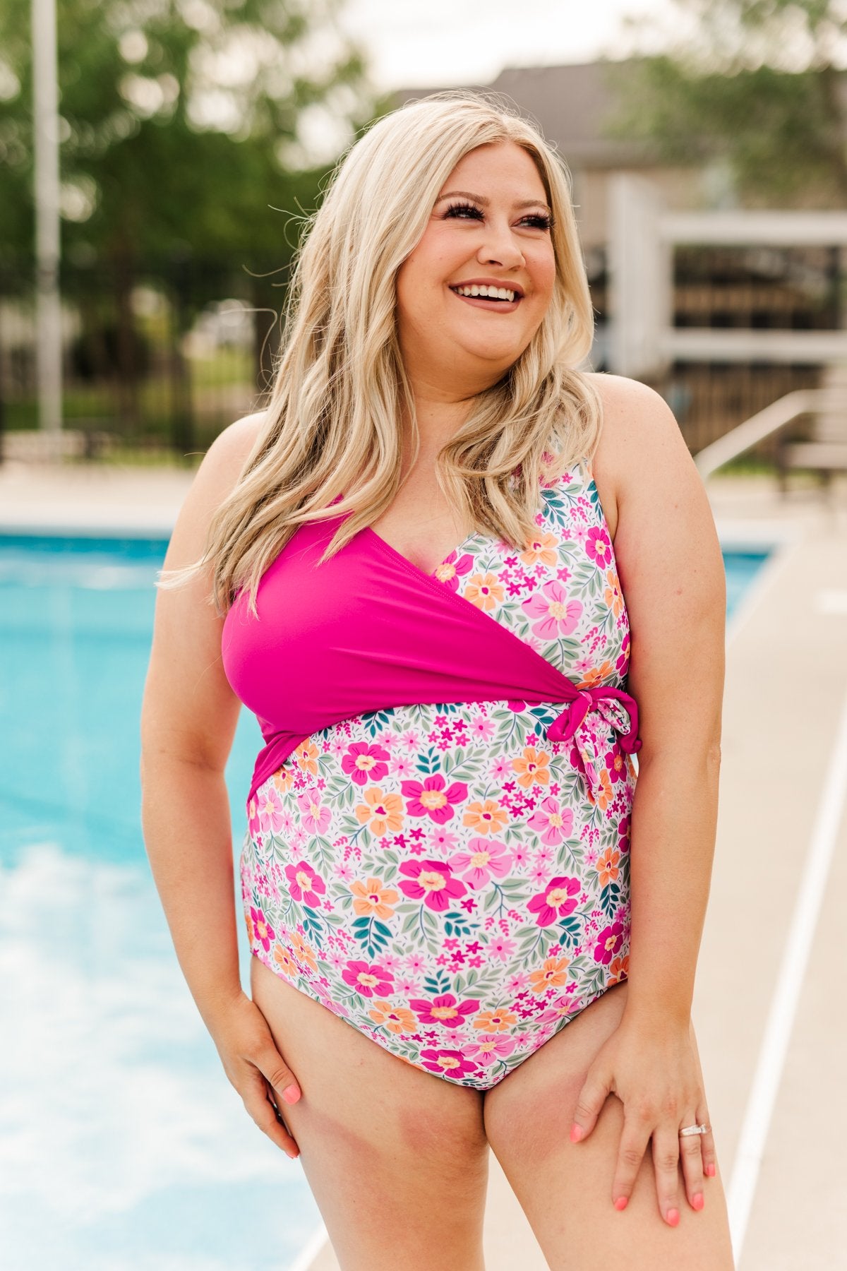 Magenta one piece swimsuit sale