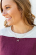 Diamond Studded Crescent Necklace- Rose Gold