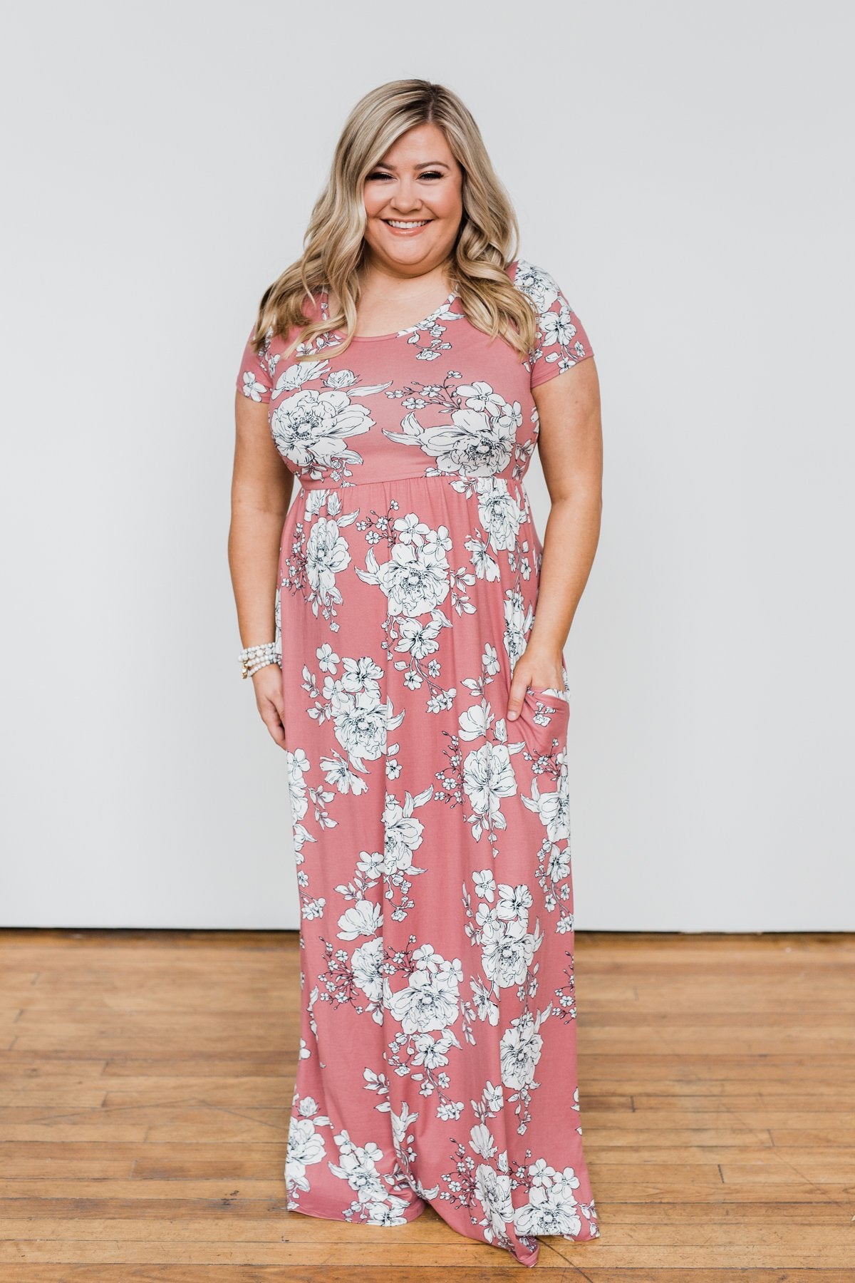 Begin With You Floral Maxi Dress- Mauve