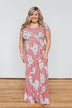 Begin With You Floral Maxi Dress- Mauve