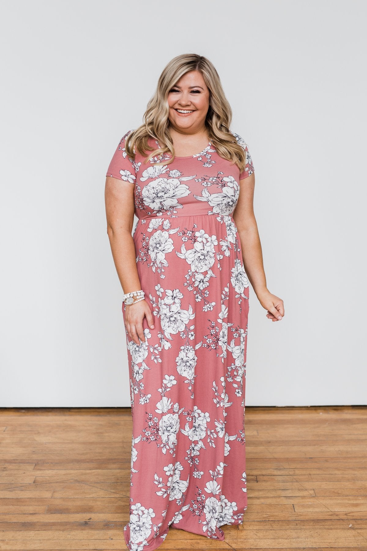 Begin With You Floral Maxi Dress- Mauve