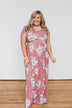 Begin With You Floral Maxi Dress- Mauve