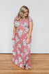 Begin With You Floral Maxi Dress- Mauve