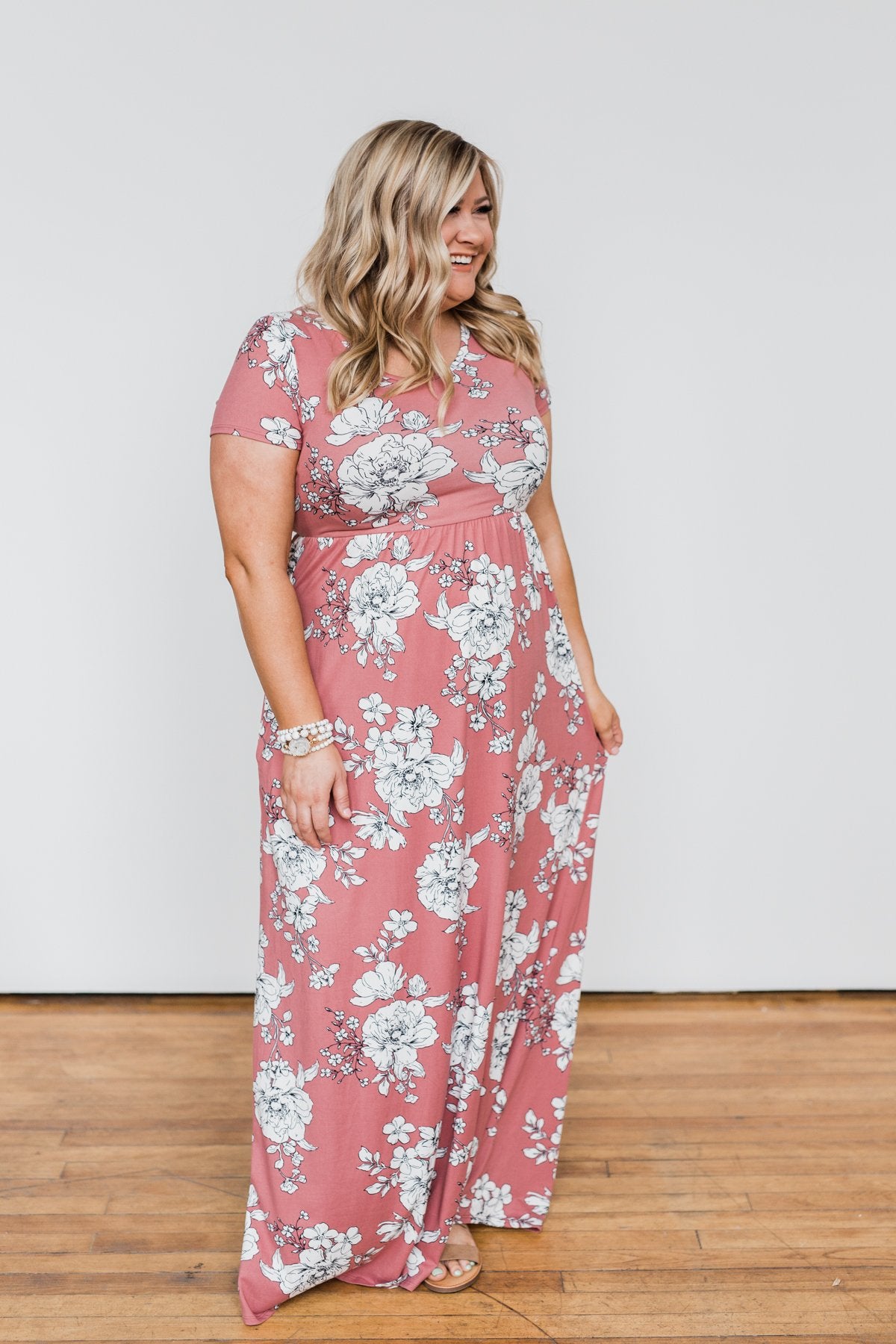 Begin With You Floral Maxi Dress- Mauve