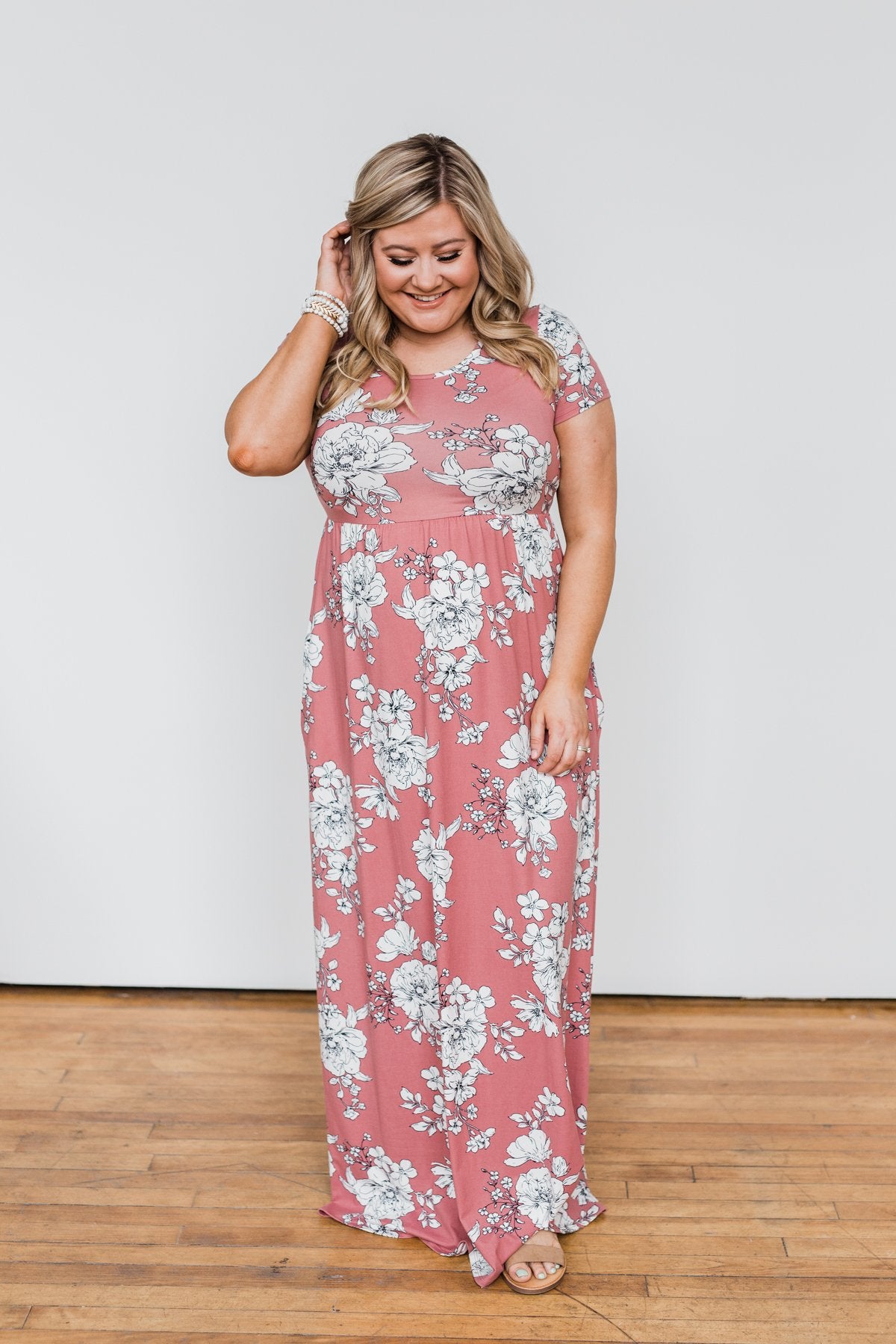 Begin With You Floral Maxi Dress- Mauve