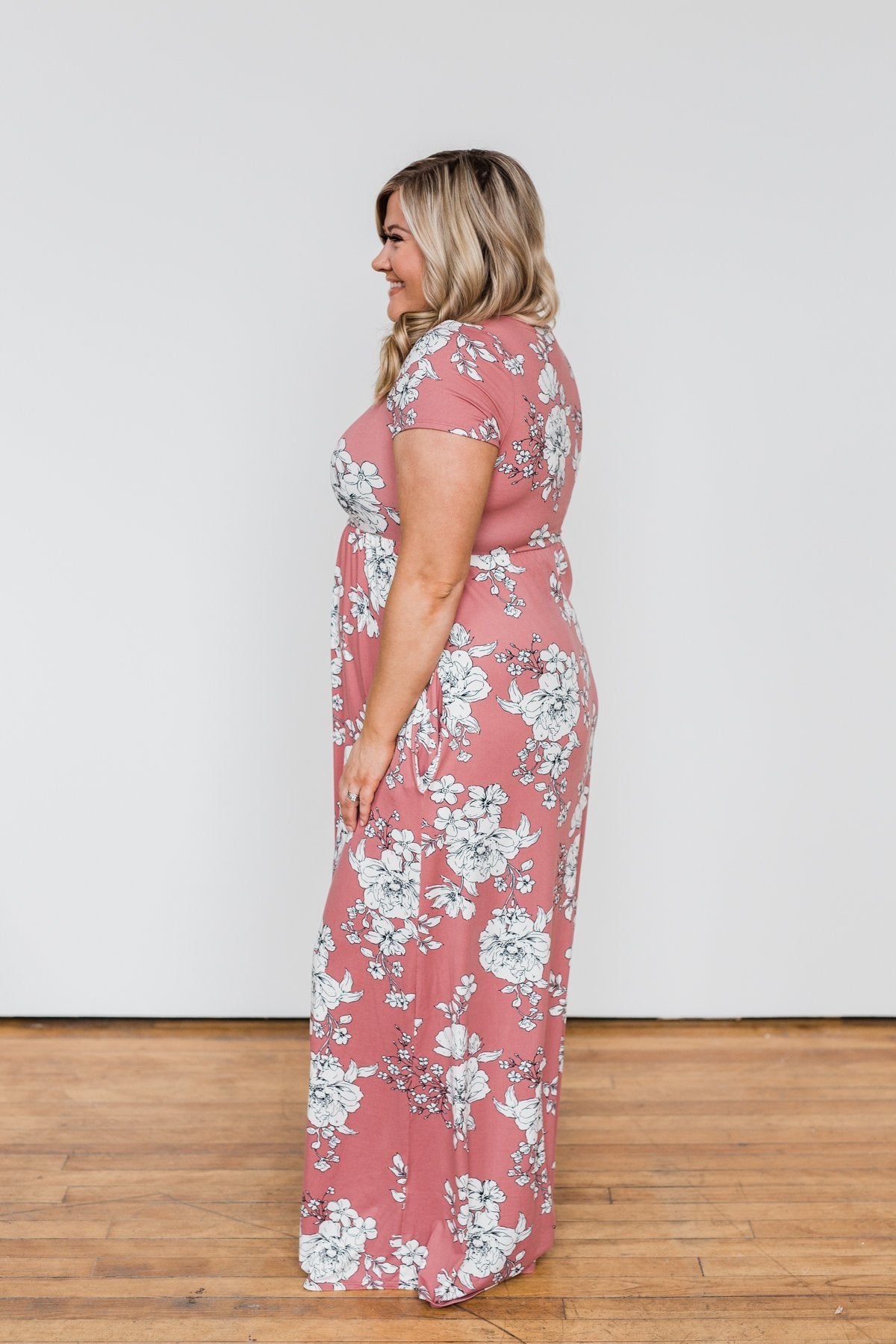 Begin With You Floral Maxi Dress- Mauve