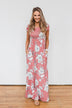 Begin With You Floral Maxi Dress- Mauve