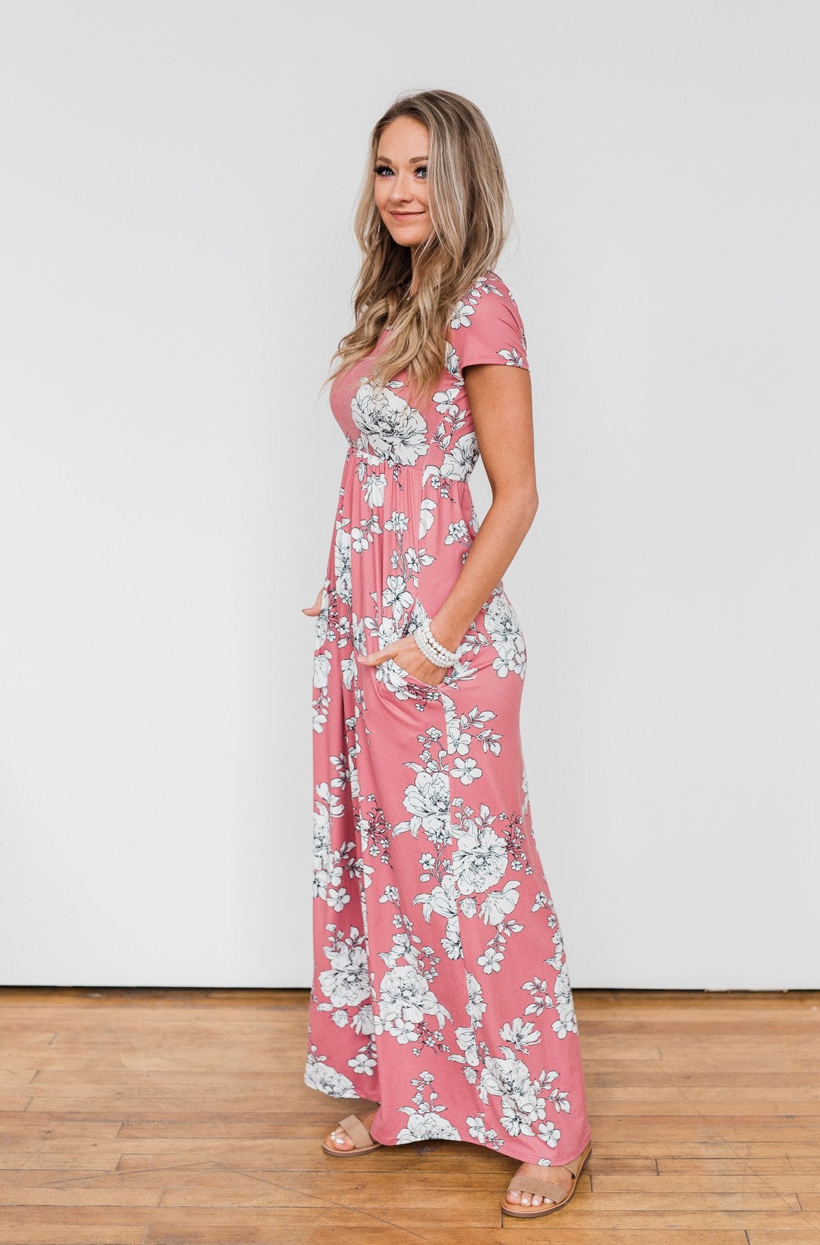 Begin With You Floral Maxi Dress- Mauve