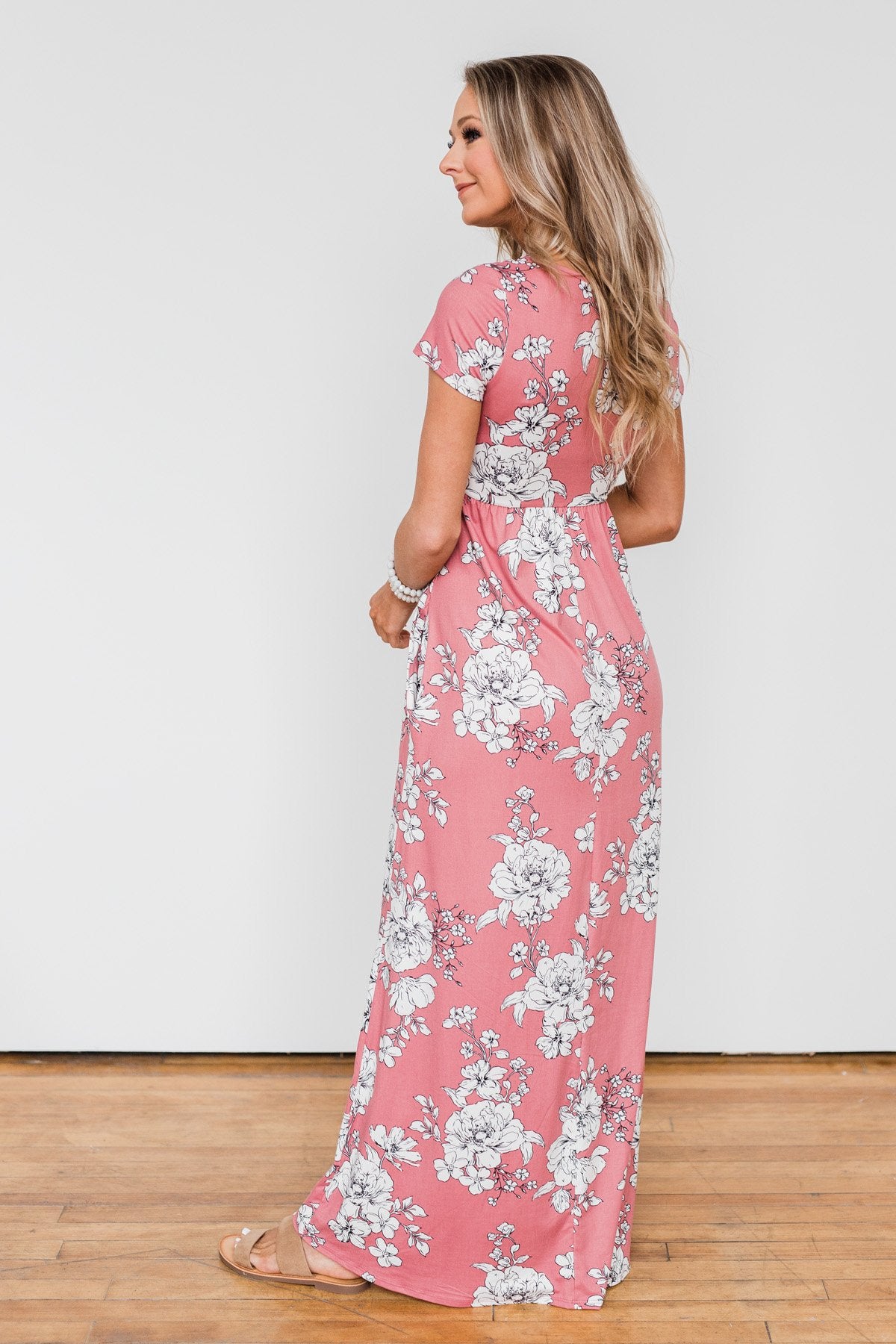 Begin With You Floral Maxi Dress- Mauve