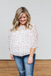 Love At First Sight Floral Blouse- Ivory