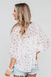Love At First Sight Floral Blouse- Ivory