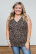 Just Passing Through Leopard Tank Top- Black & Brown