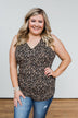 Just Passing Through Leopard Tank Top- Black & Brown