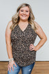 Just Passing Through Leopard Tank Top- Black & Brown