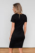 Ready For This Cinched Dress- Black