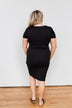 Ready For This Cinched Dress- Black