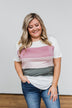 Day By Day Color Block Top- Mauve & Olive