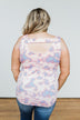 Let Your Smile Shine Tie Dye Tank Top- Pink