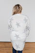 Shoot For The Stars Knit Cardigan- Ivory & Grey