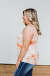 Sparks Fly Tie Dye Tank Top- Orange & Ivory
