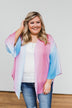 Memories Of Us Colorful Kimono- Blue & Pink