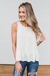 Beautiful Beginnings Leopard Tank Top- Cream