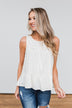 Beautiful Beginnings Leopard Tank Top- Cream