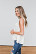 Beautiful Beginnings Leopard Tank Top- Cream