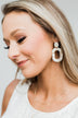 Everyday Elegance Hoop Earrings- Gold & Ivory