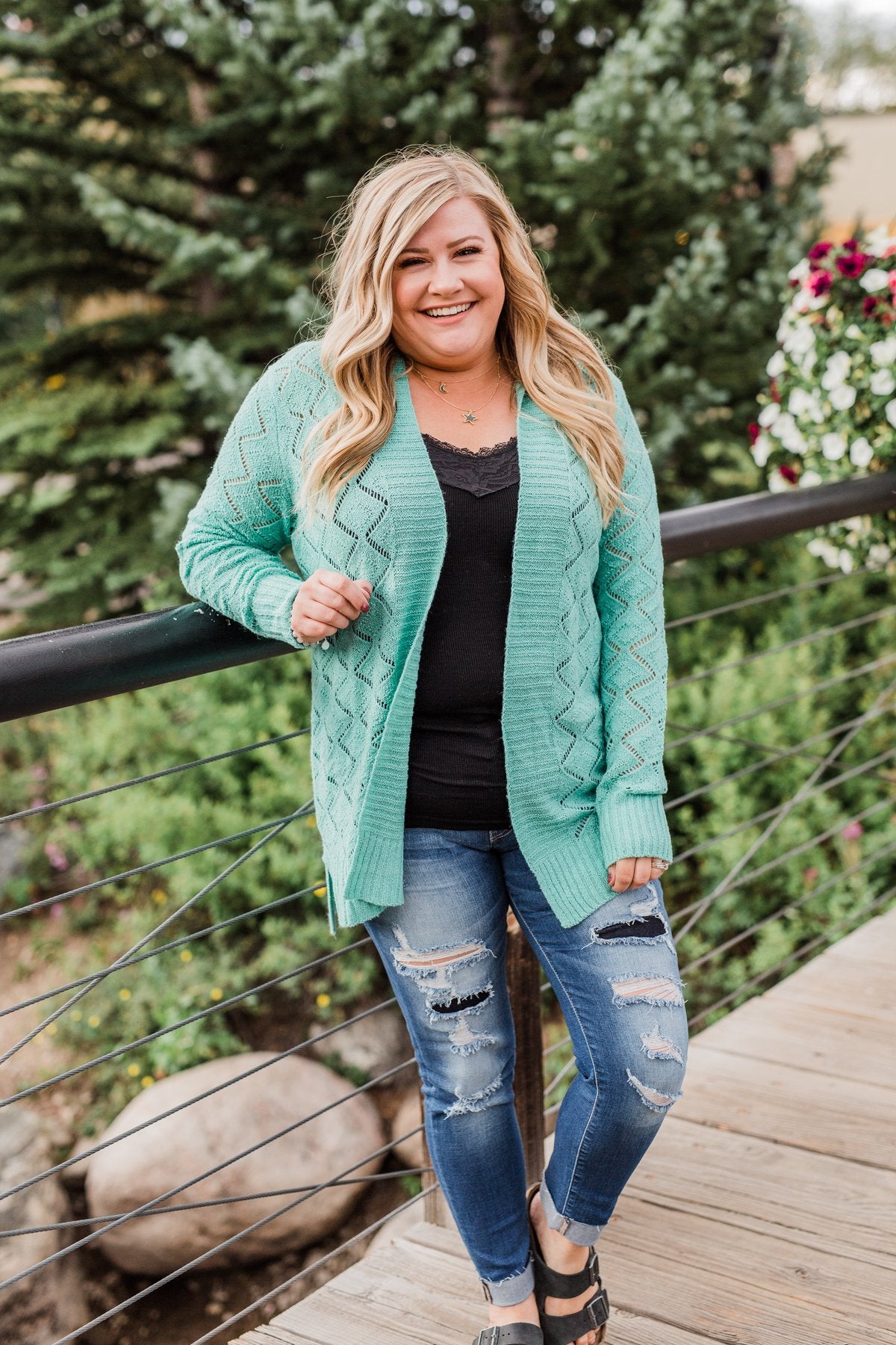 Plus size hotsell pointelle cardigan