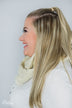 Pulse Perk- Ivory Cable Knit Infinity Scarf