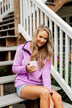 Pulse Exclusive 1/4 Zip Sherpa- Dark Lilac