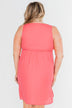 Young Love V-Neck Dress- Coral