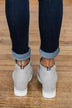 Sugar Glossy Wedges- Stone Suede