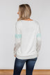 Including You & Me Long Sleeve Top- Mint