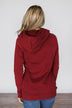 Solid Burgundy Ampersand Double Hood