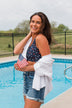 No Time For Drama Button Top- Off White