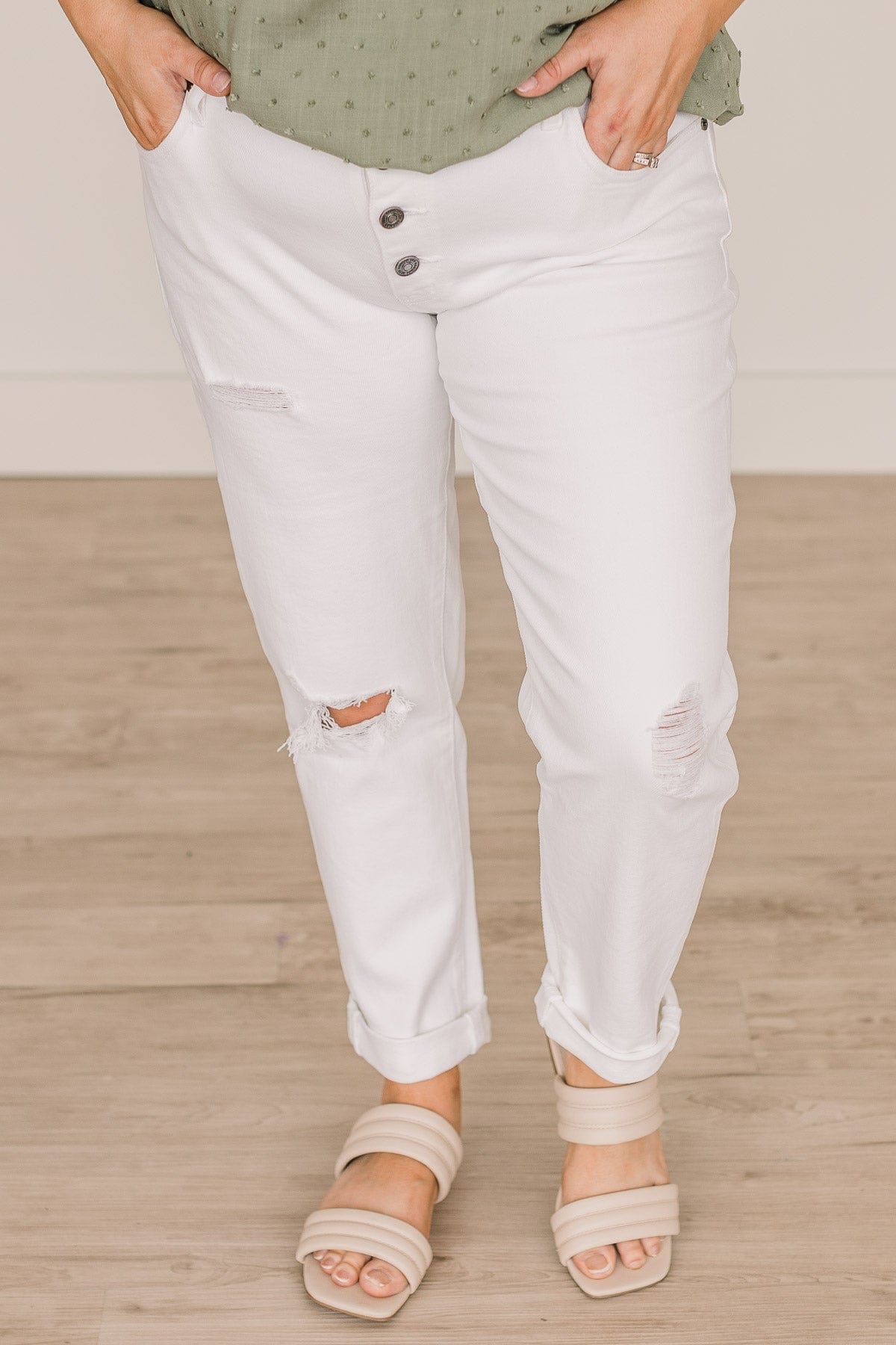 KanCan Mid-Rise Relaxed Fit Jeans- Julianne Wash