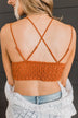 Impossible To Forget Lace Bralette- Burnt Orange