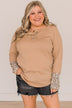 At My Happiest Button Knit Top- Beige