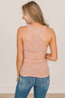So Into You Floral Tank- Peach