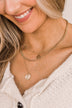 Get A Reaction 3-Tier Necklace & Earring Set- Gold