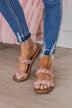 Very G Twisty Sandals- Rose Gold