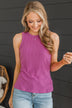 Can't Let You Go Knit Tank Top- Orchid