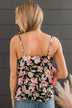 All In Good Time Floral Tank Top- Black