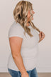 Lean Into Me Short Sleeve Top- Ivory