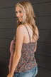 Lost In The Flowers Tank Top- Black & Pink
