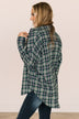 Doing What's Best Plaid Button Top- Green & Navy